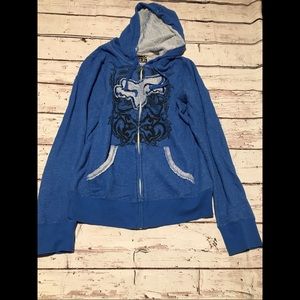 Blue Fox Racing Zip Up Hoodie